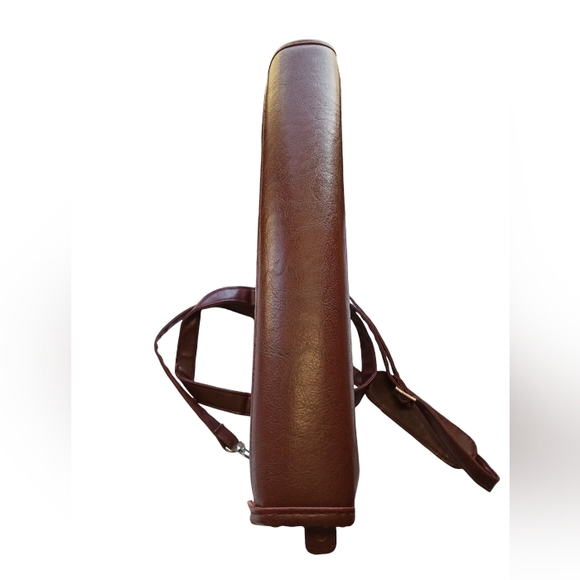 Foray Maroon Faux Leather Briefcase Planner Binder Bag Multi-Pocket Organizer . - Picture 13 of 16